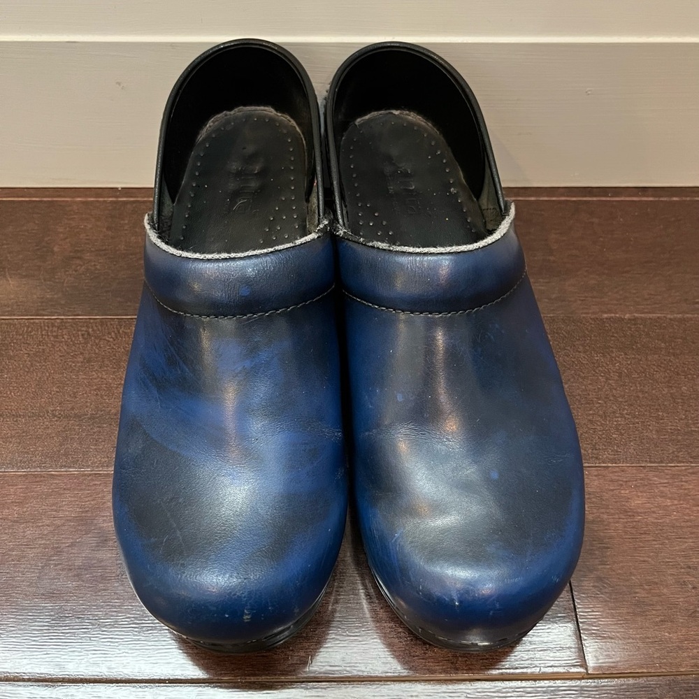 Women’s Sanita The Original Danish Clogs (Blue) Size 38 - Excellent Condition